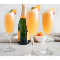 Peach White Balsamic Bellinis